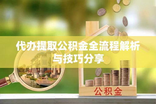 那坡代办提取公积金全流程解析与技巧分享