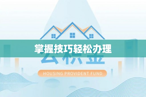 那坡掌握技巧轻松办理