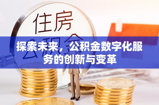 那坡探索未来，公积金数字化服务的创新与变革